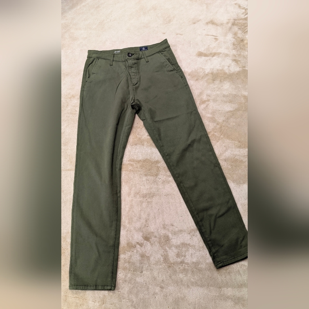 AG Adriano Goldschmied Women's Forest Green Skinny Pants